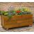 Wooden Rolling Planter Deep Box with Wheels 60cm - view 1