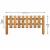 Wooden Garden Picket Fence 100cm x 28cm Decorative Lawn Edging Garden Border Fence - view 2