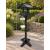 Black Wooden Bird Table Multi Feeding Station with Genuine Slate Roof - view 2