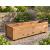 Pair of Wooden Garden Trough Planters Flower & Herb Grow Boxes 80x23x22cm - view 4