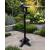160cm Black Wooden Bird Feeding Station with Bird Bath Bowl, Mesh Food Tray & Hanging Feeder Hook  - view 1