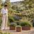 Set of 3 Raised Garden Planters Rust Metal Planting Rings 30cm, 40cm & 60cm Diameter  - view 4