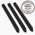 Wooden Log Roll Black Stakes 760mm Fits 375mm-500mm High Pack of 3 - view 1