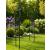 Black Steel Garden Arch with Decorative Lattice 226 cm H x 110 cm W x 40 cm D  - view 2