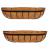 24" Epoxy Coated Wall Basket Trough 2 Pcs - view 2