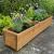 Wooden Garden Planter Trough Brown 1100mm - view 2
