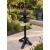 Black Wooden Bird Tables Feeding Station 4 Arm Wild Bird Feeder Stand with Water Dish & Feeding Tray - view 3