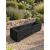 Pair of Black Wooden Garden Trough Planters Flower & Herb Boxes 80x23x22cm - view 2