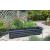 Large Lodge Wooden Garden Planter Black 130cm - view 1