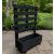 Contemporary Black Timber Garden Planter with Climbing Trellis (L)60cmx(H)94cm - view 3