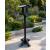 Black Timber Garden Bird Feeding Table with Natural Slate Roof 1.6m Tall - view 4