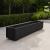 Heavy Duty Black Wooden Trough Planter Fully Assembled Garden Plant Box (120x23x22cm) - view 2