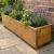 Wooden Trough Planters Medium Set of 2 - view 2