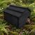 Wooden Hedgehog House with Solid Floor & Roof  - Ready Assembled Black - view 4