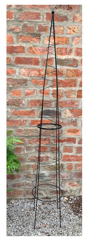 1.6m Berkeley Garden Obelisk Black