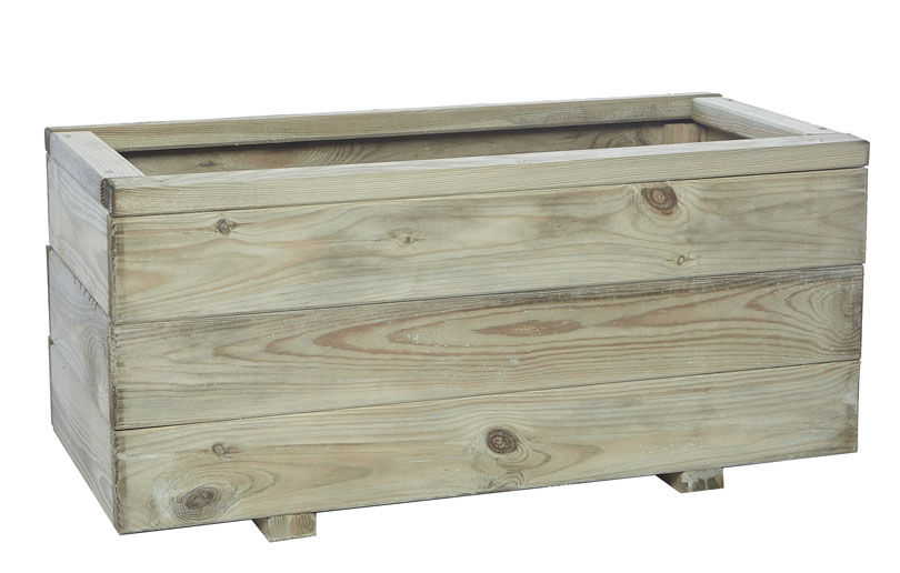 Large Wooden Rectangular Planter