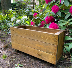 Wooden Outdoor Rectangular Flower Box Planter