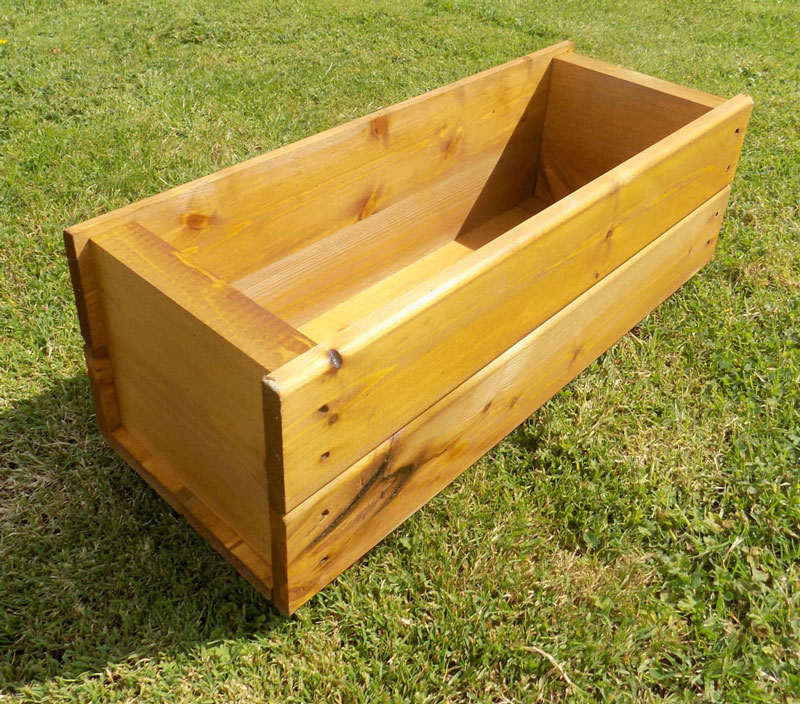 60cm Wooden Plant Trough Container