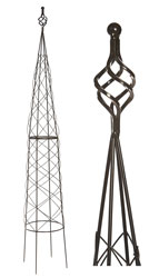 Twist Metal Garden Obelisk 160cm