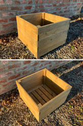 Wooden Square Planter Large