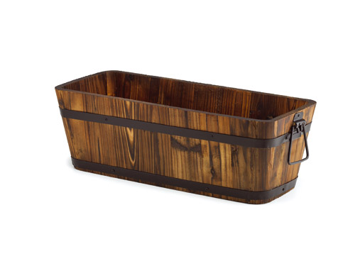 Rectangular Wood Planter 