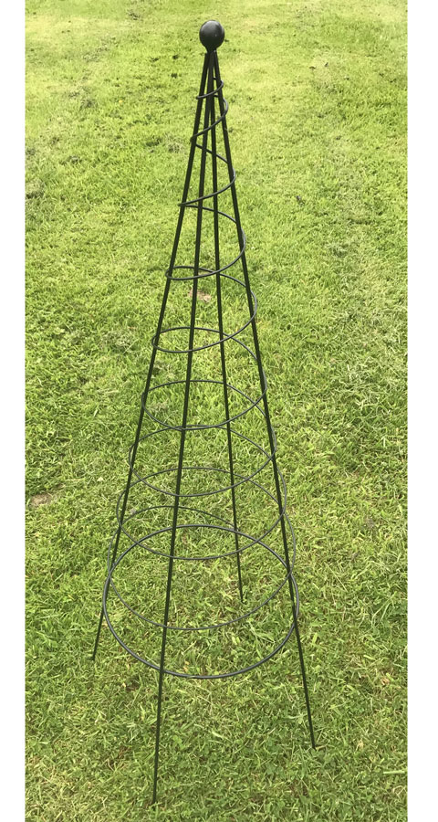 UK Garden Supplies Metal Pot Obelisk