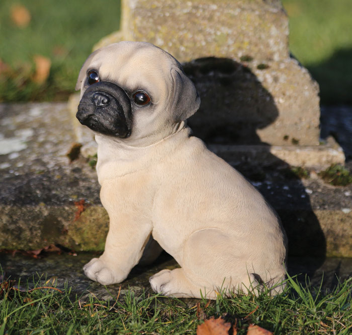 Pug Puppy Garden Ornament