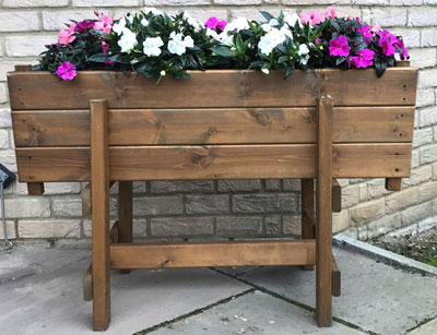 Large Wooden Planter Trough On Legs