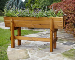 See Our Wooden Planters On Legs