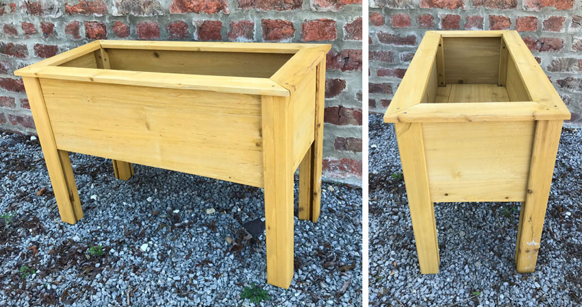 Garden Wooden Trough Vegetable Box Raised