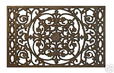 Rectangle cast iron door mat