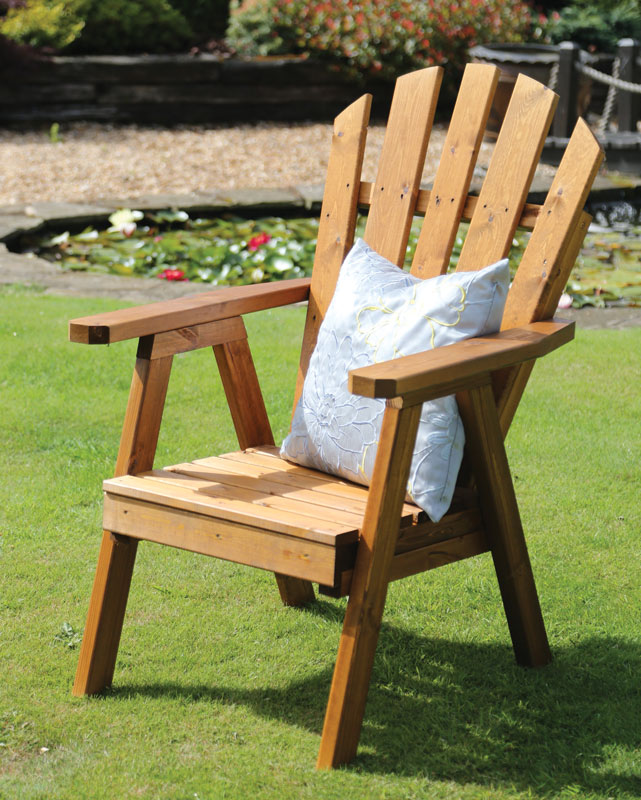 UK Garden Supplies Wooden Relaxer Garden Chair