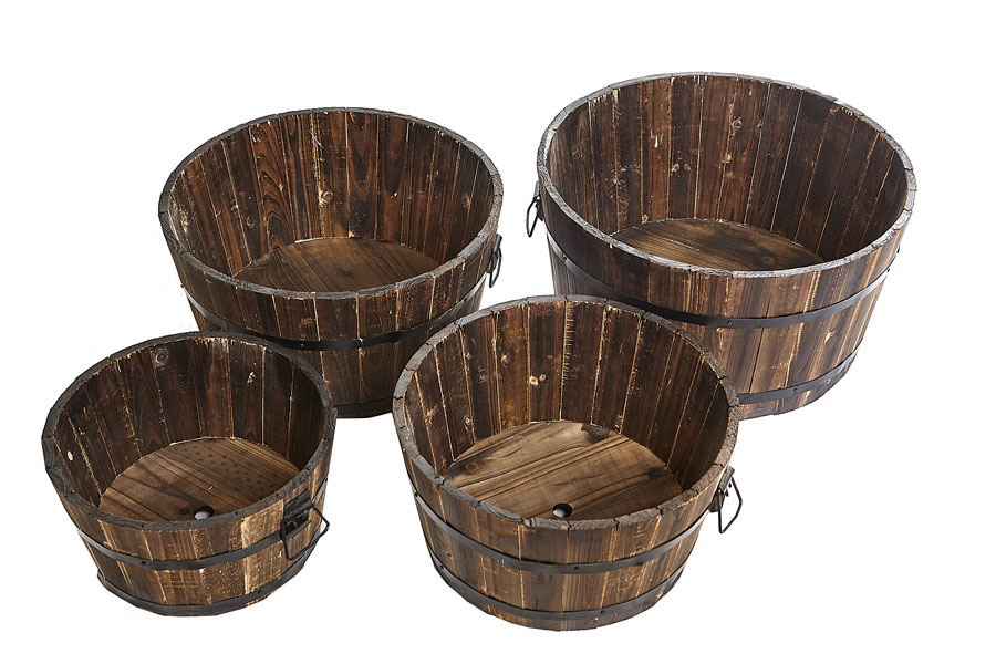 Set of 4 x  Garden Container Tubs