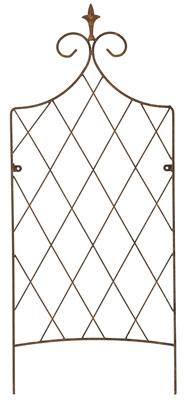 120cm Lattice Wall Trellis Rusty