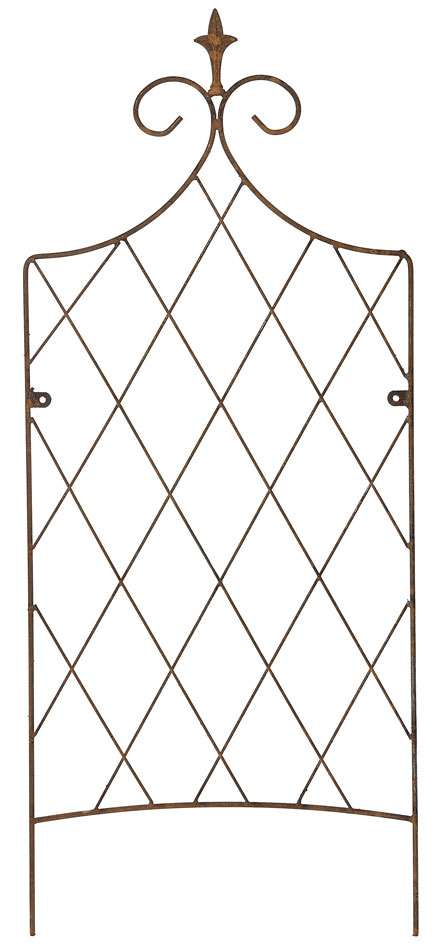 120cm Lattice Wall Trellis Rusty