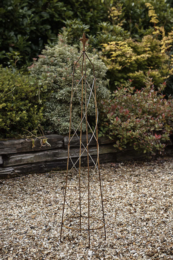 Rusted Metal Obelisk Nostell 1.6m