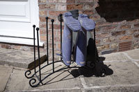 welly boot stand outdoor