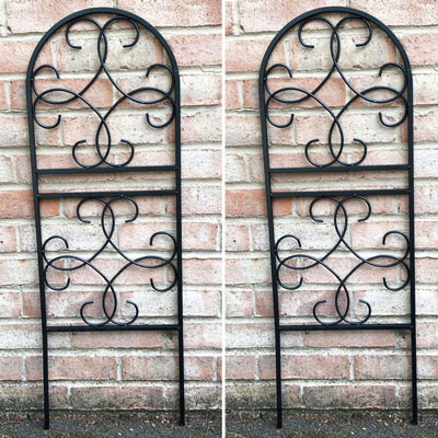 Pack of 2 x Scrolled Design Garden Trellises