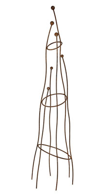 Sculptural Garden Obelisk -1.5m Rust Large