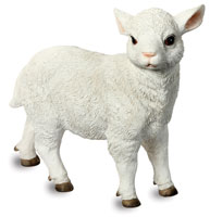 Standing White Lamb Ornament