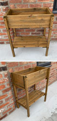 Tall Elevated Balcony Garden Herb Planter Table