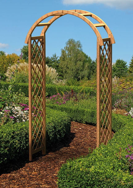 UK Garden Supplies Ornate Wood Arch