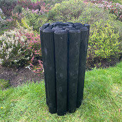Log Rolls Garden Grass Edging Black 600mm High