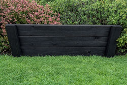 Wooden Garden Boundary Edging  Landscape Border Fence 3 Board 60cm Long