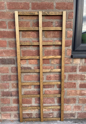 Wooden Trellis Fence Panel Brown 150cm