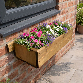 Wall Wooden Window Box - Large