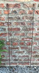 1.2m Panel Garden Trellis - Rust Effect