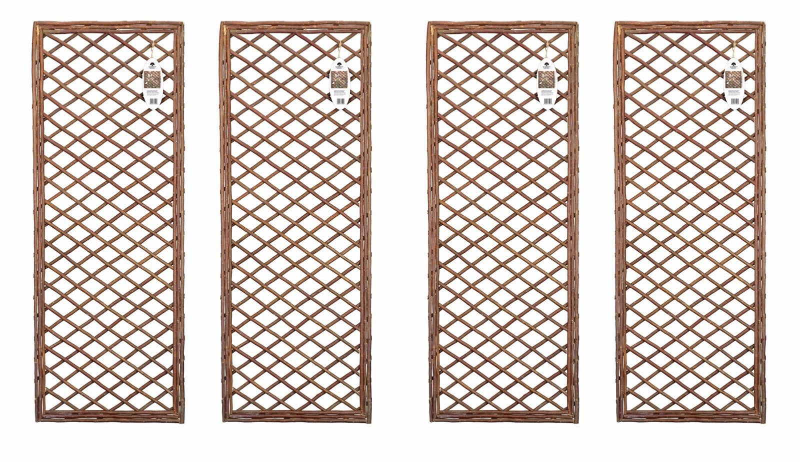 Set of 4 x Framed Willow Tellis Panels