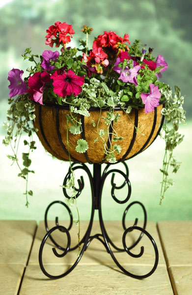 Large Urn Metal Flower Planter - Heavy Duty