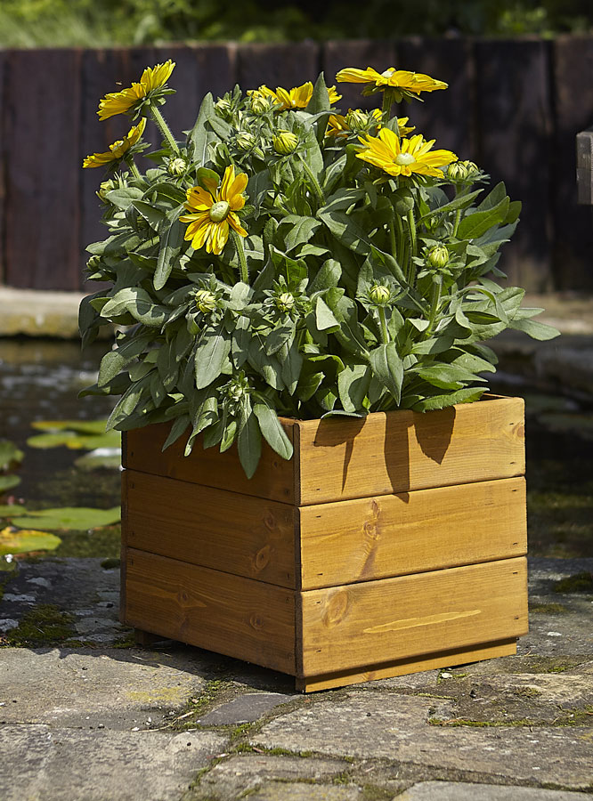 Square Wooden Planter (WT05)